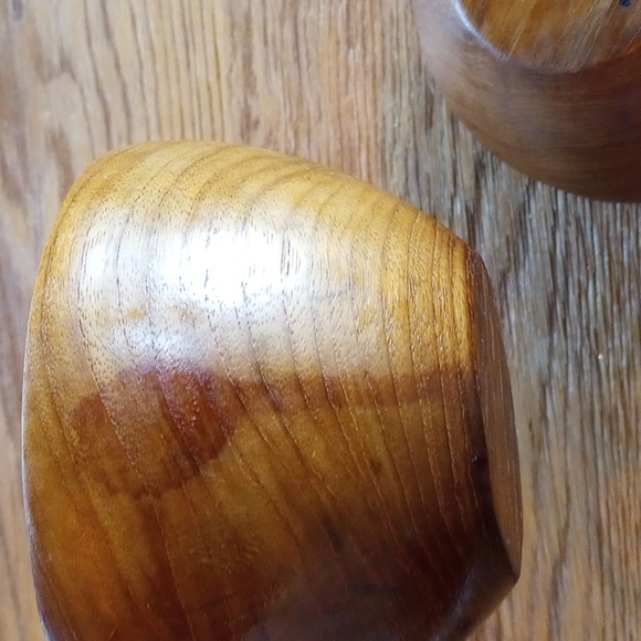 Wood Soup Bowls and Ladel - Picture 4 of 10